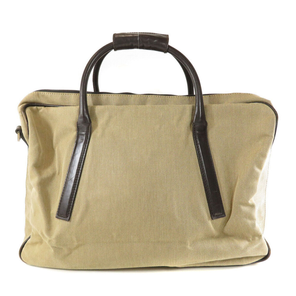 Gucci Plate Boston Bag Canvas Black